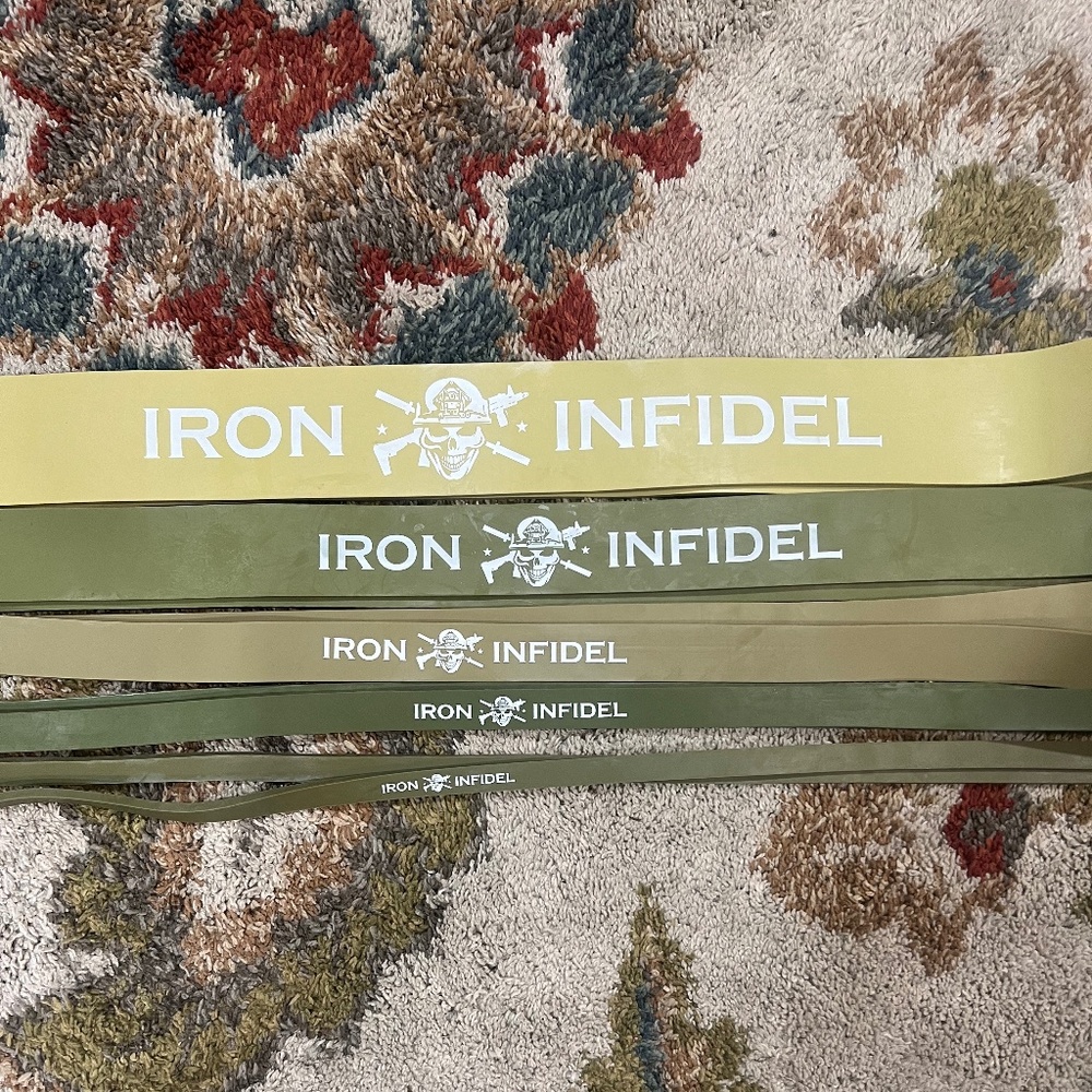 Iron Infidel strength training bands set of 5